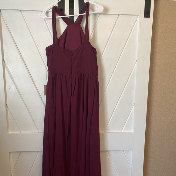 Lulus Air of Romance Maxi Dress. Burgundy Large - Picture 2 of 5
